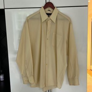 Light yellow Kenneth Cole button down shirt, neck size 16.5